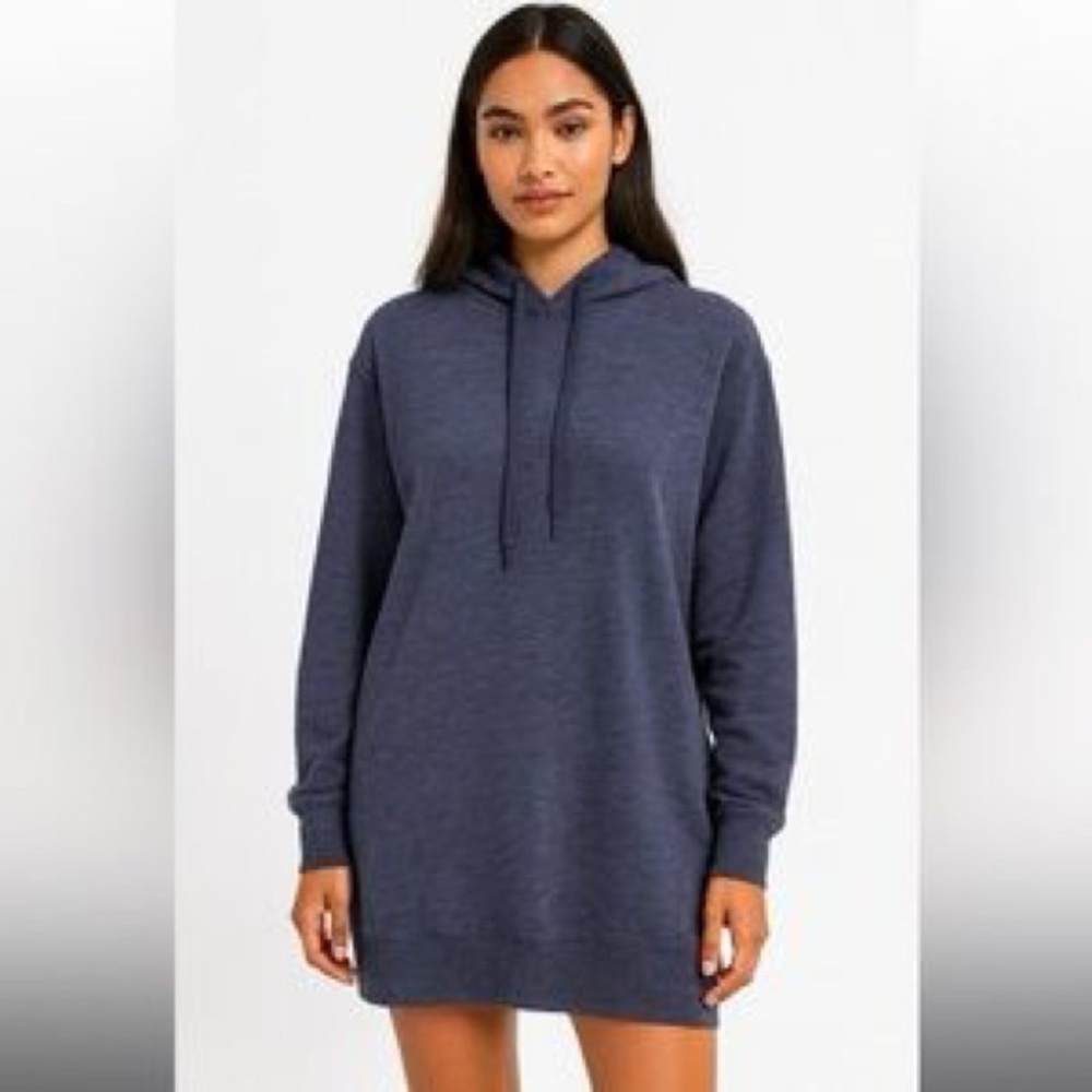525 Navy Blue Women's Oversized Hoodie Dress